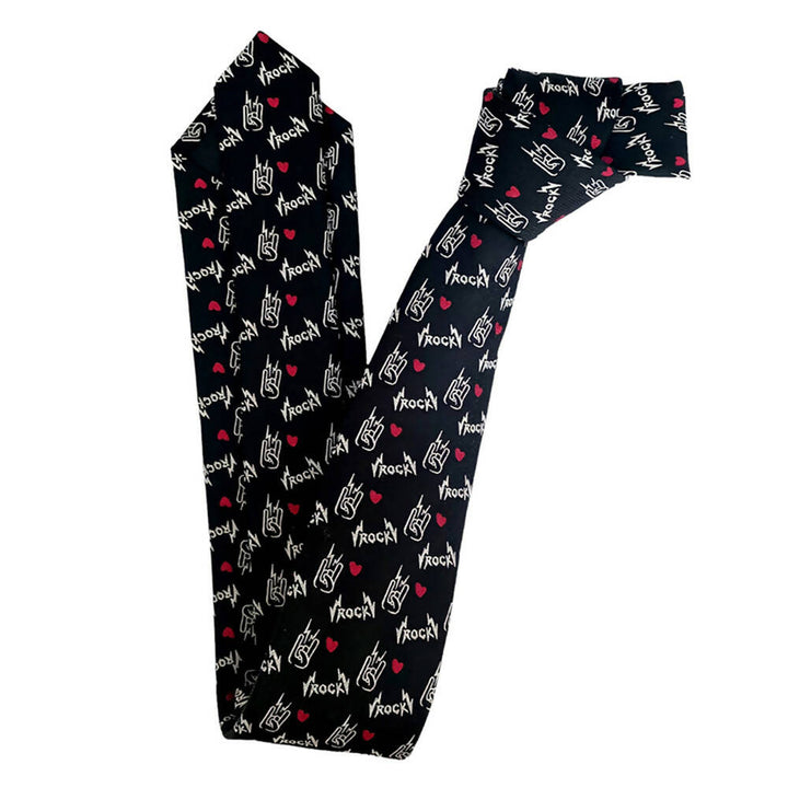 corbata completa diseño rock