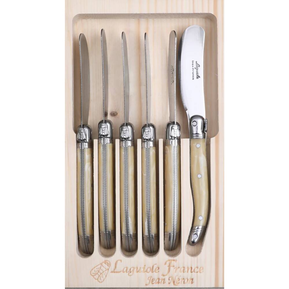 Set 6 Cuchillos Mantequilla Laguiole - Mármol