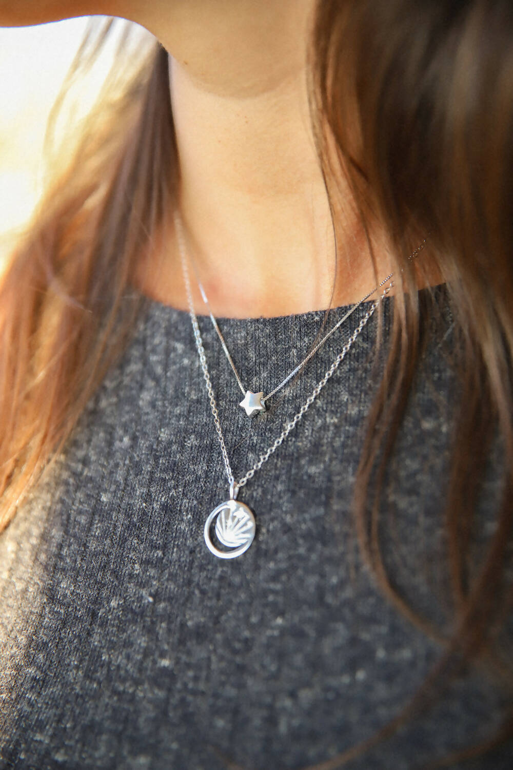 Collar estrella plata