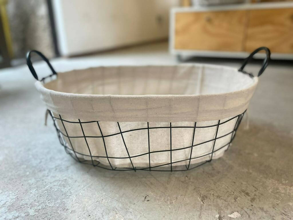 CANASTO METALICO OVALADO