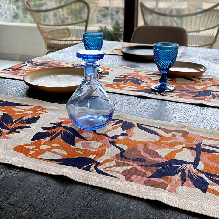 Camino de Mesa Linet Natural - Exótica