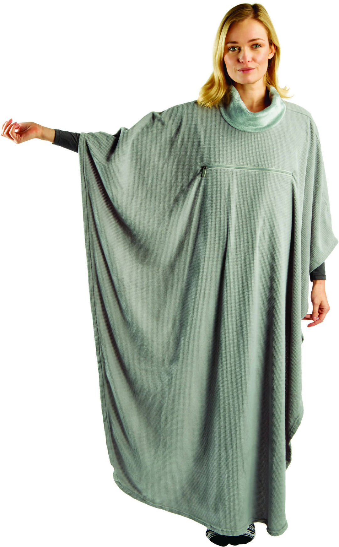 Frazada Tipo Poncho Pilgrim + Almohada Multiuso