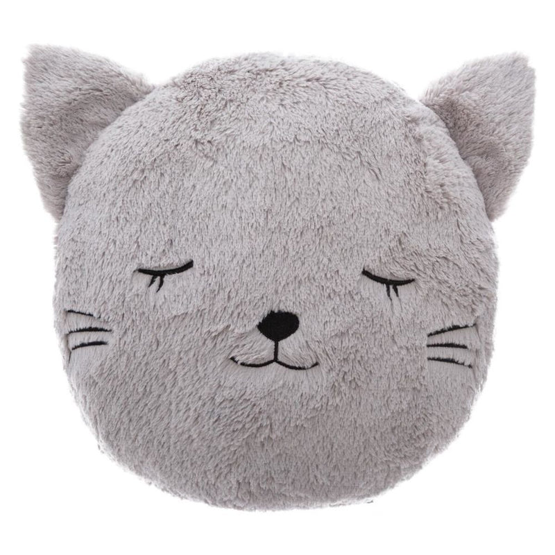 Cojín infantil gato gris D28cm