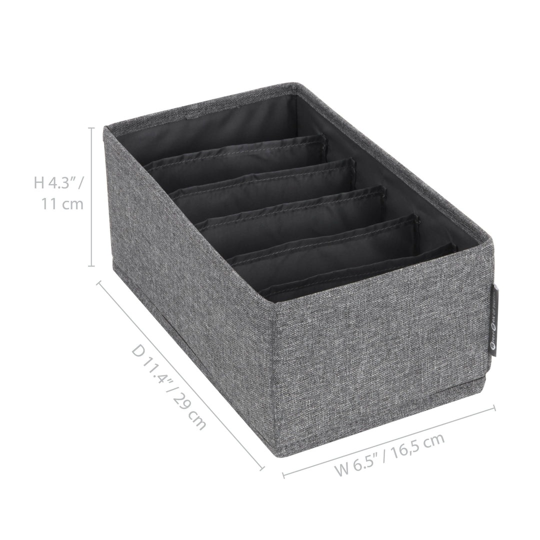 Organizador Cajón Bigso 6 Compartimientos 16 x 29 cm