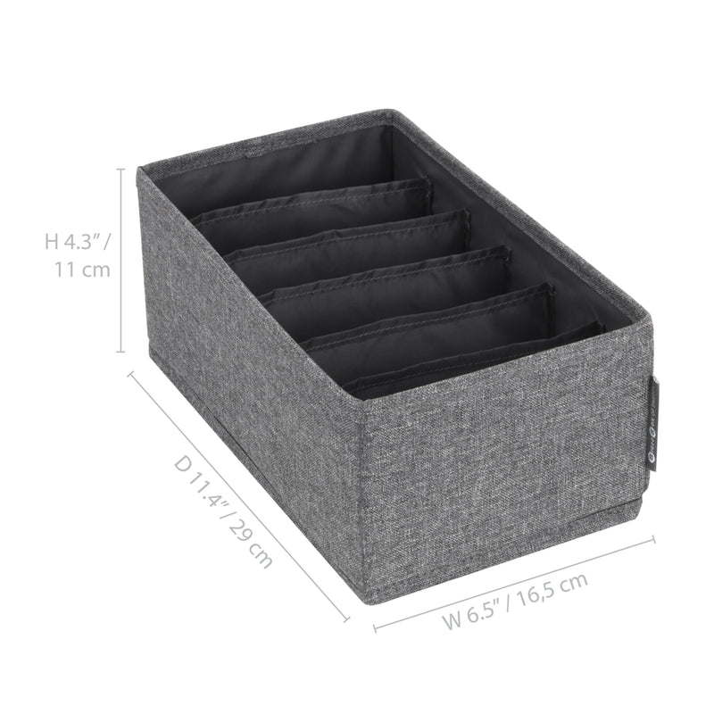 Organizador Cajón Bigso 6 Compartimientos 16 x 29 cm
