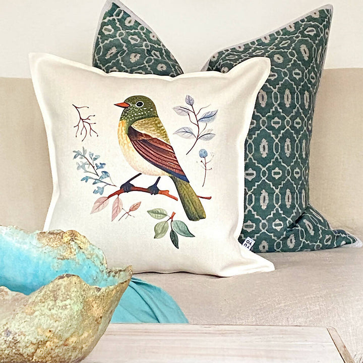 Cojín Zorzal Verde, 45x45