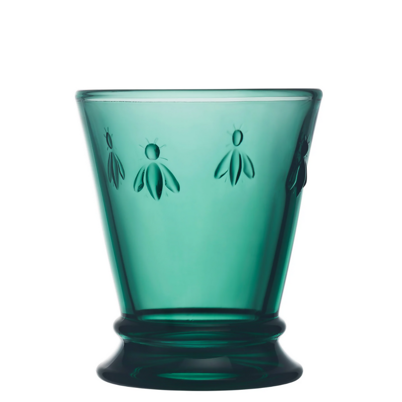 SET 6 VASOS ABEJA ESMERALDA 260ML