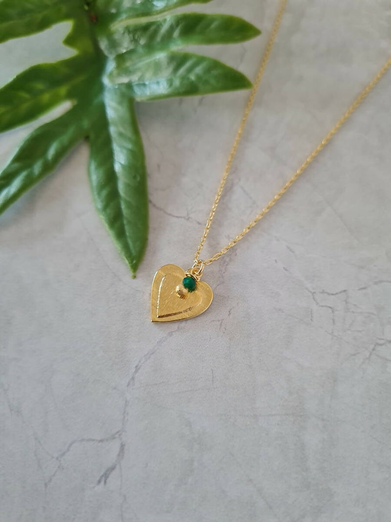 Collar Elisa Verde Oro