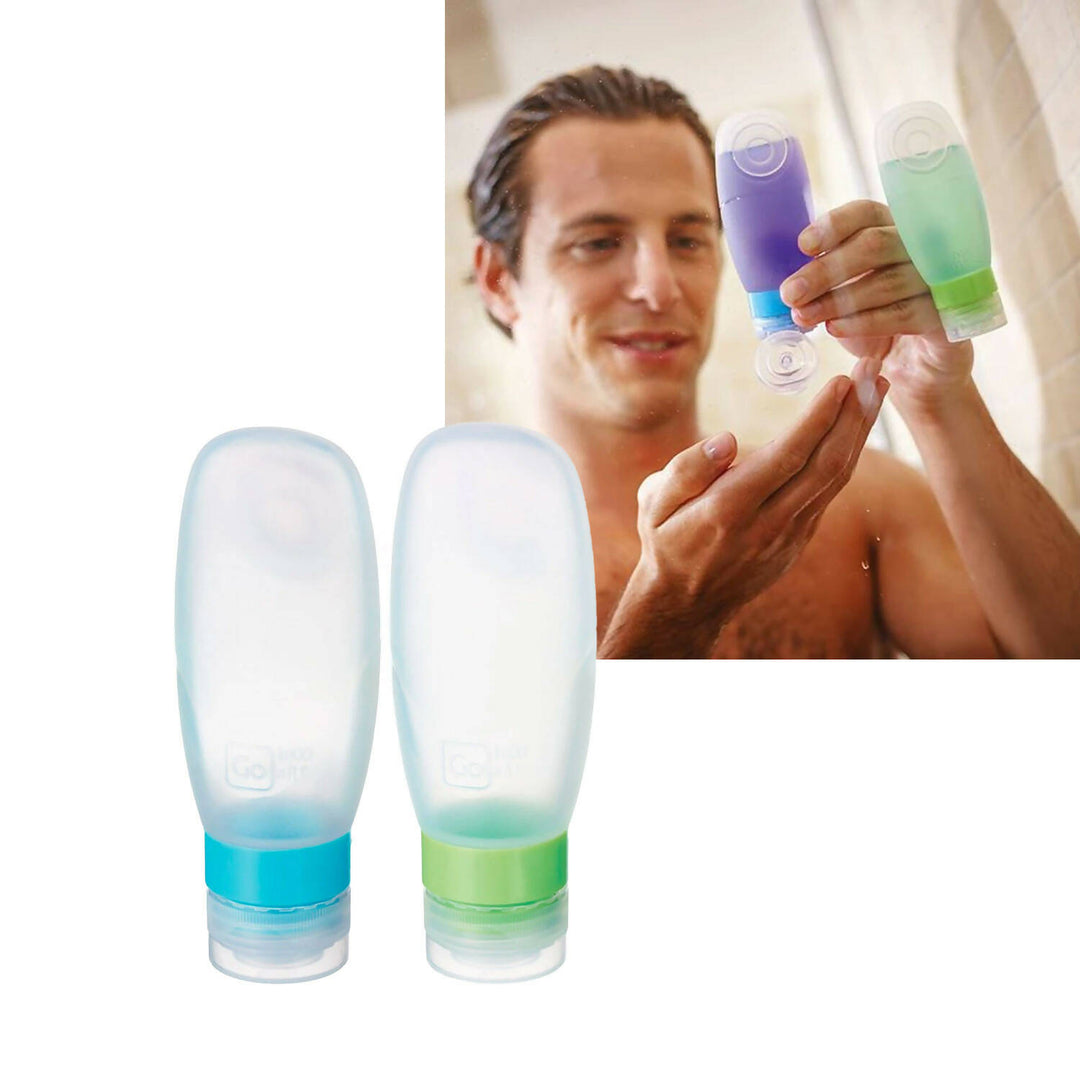 Par Botellas de Viaje de Silicona GoToob