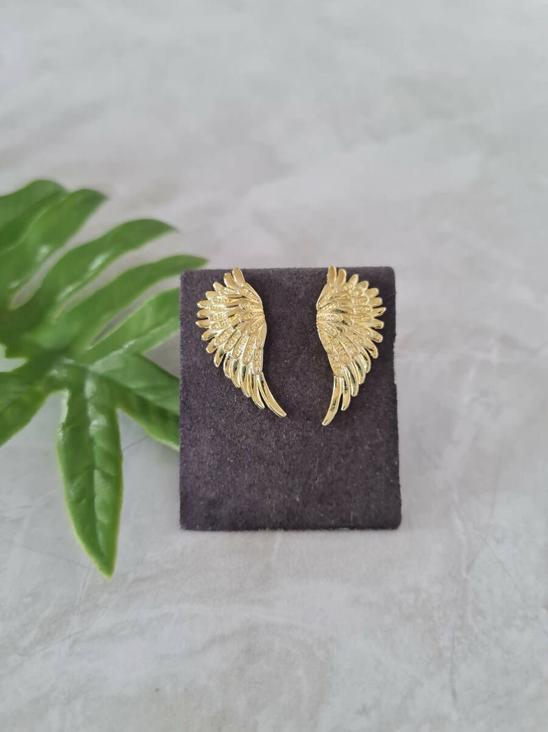 Aros Alas de Libertad Baño Oro - LD03