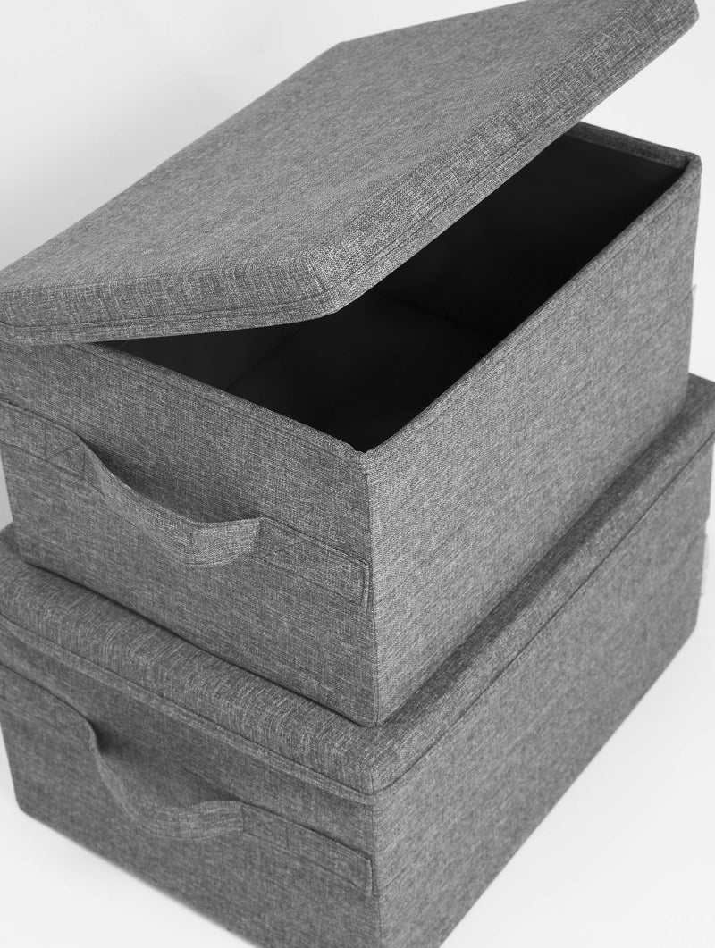 Caja Organizadora Mediana 30 x 40 cm Gris BIGSO