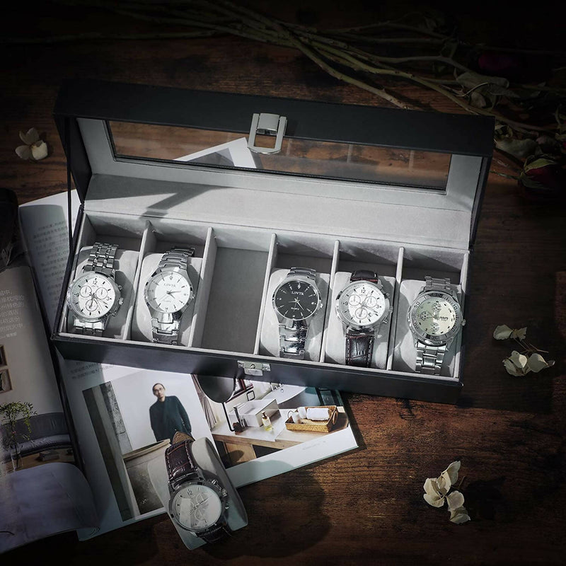 Caja para Relojes Songmics para 6 Relojes