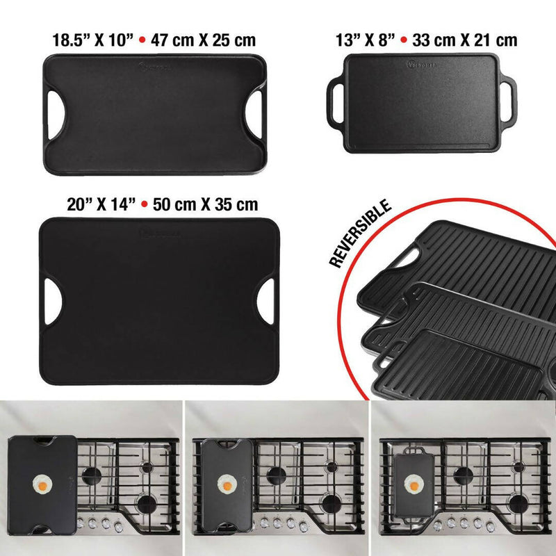 Plancha Hierro Fundido 50 x 35 cm Victoria