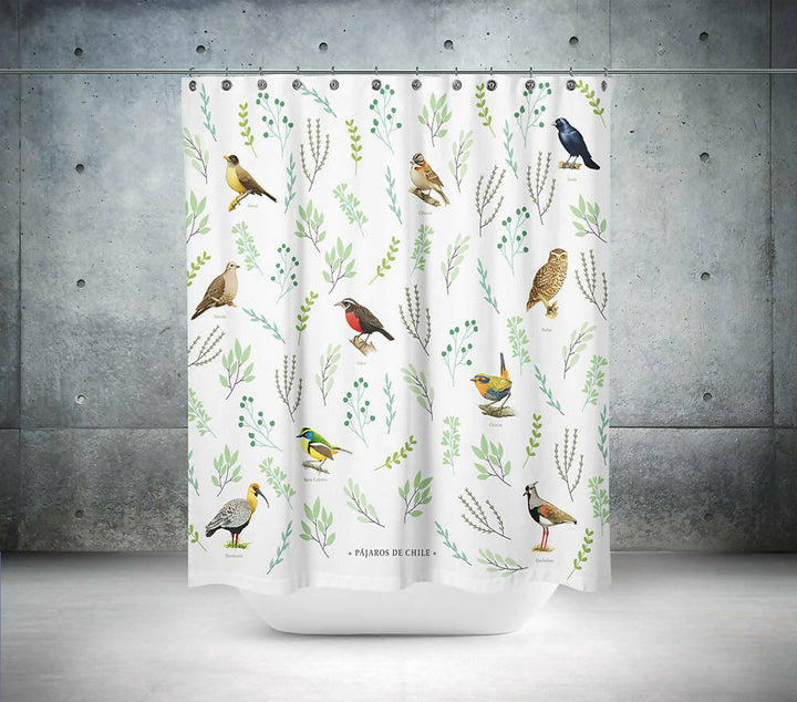 Cortina de Baño Selección Pájaros de Chile