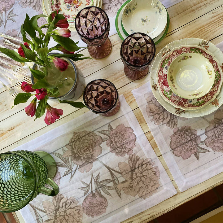 Set Individuales Velo Organza - Gardenia