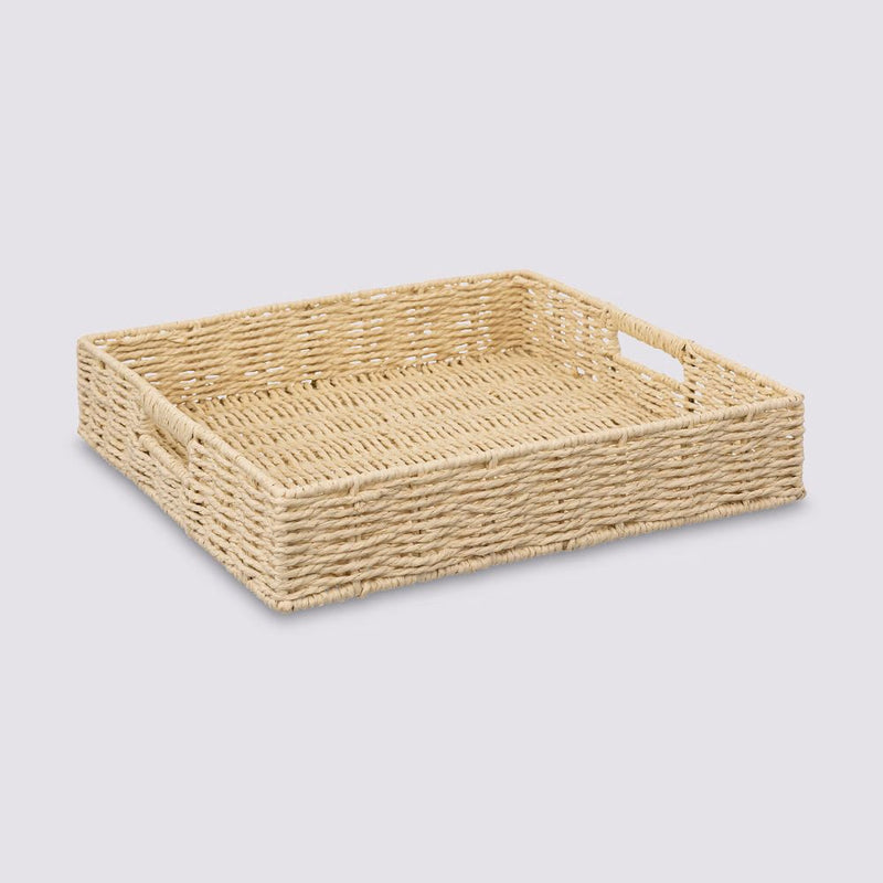 Bandeja Cuadrada "Kord" 35cm Beige