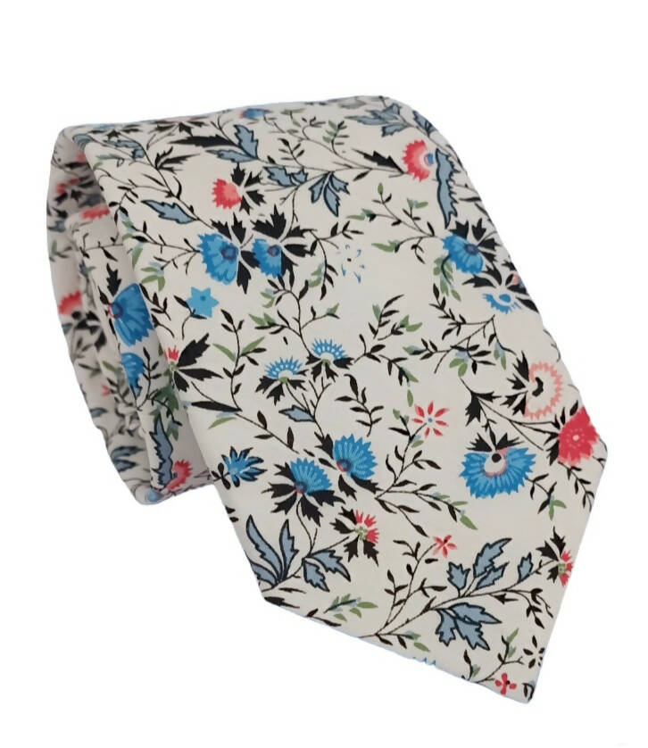 Corbata algodòn diseños floral Freesia