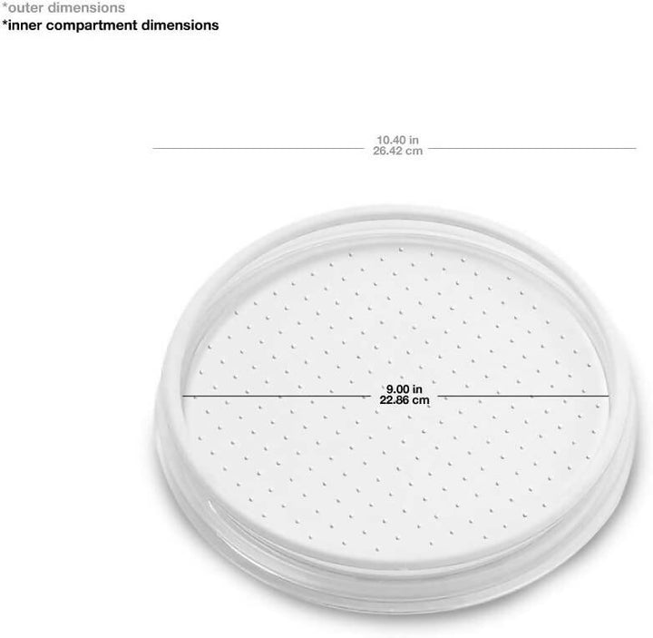 Tornamesa Transparente 10' Madesmart