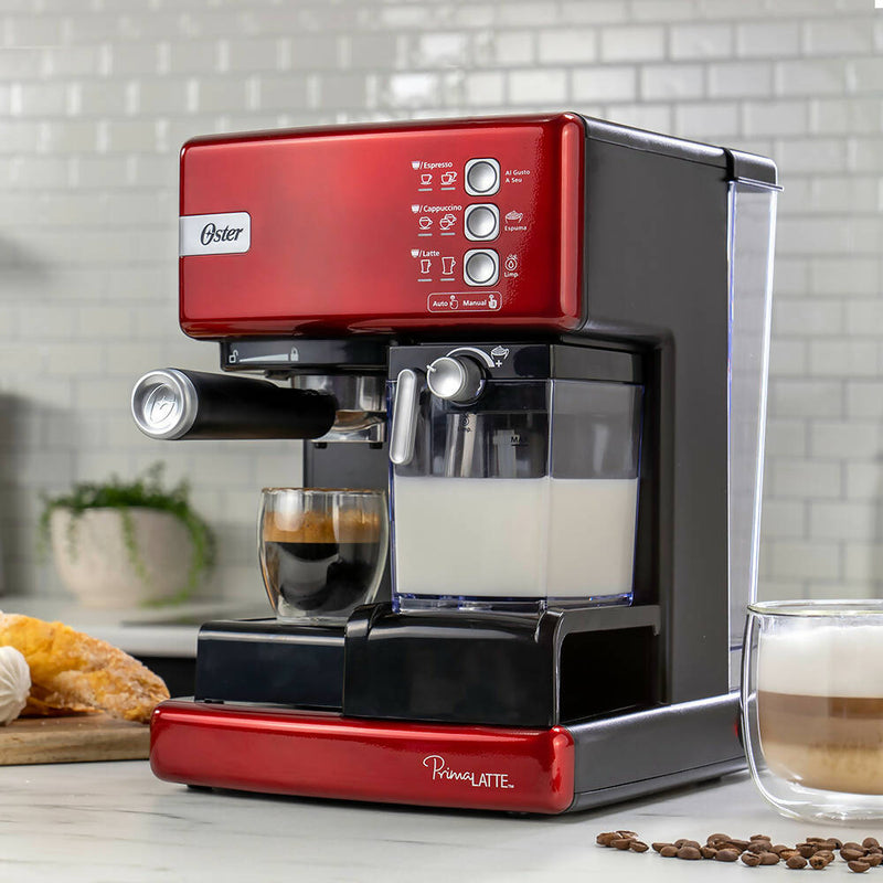 Cafetera automática de espresso roja PrimaLatte™ BVSTEM6603R-052 Oster®