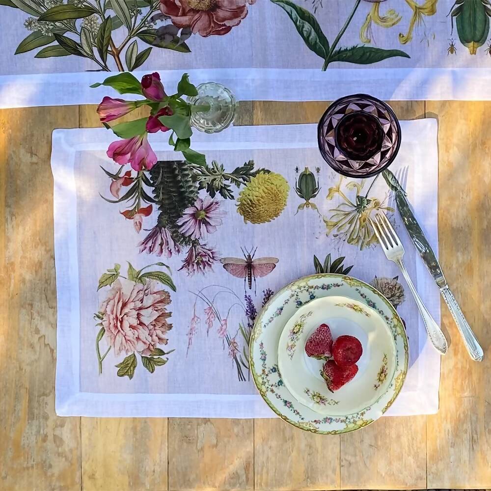 Set Individuales Velo Organza - Botanica