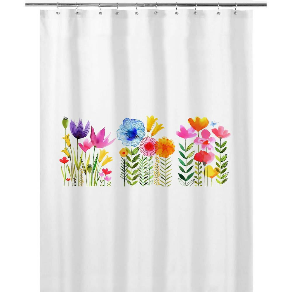 Cortina de Baño Jardín de Flores