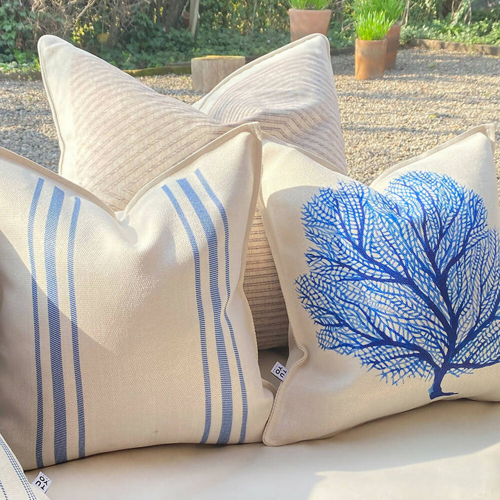 Cojín Frenchlines Blue 1, 45x45