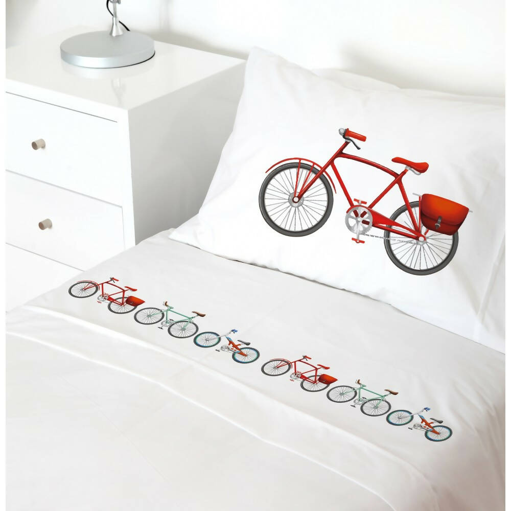 Juego de Sábanas Bicicletas color
