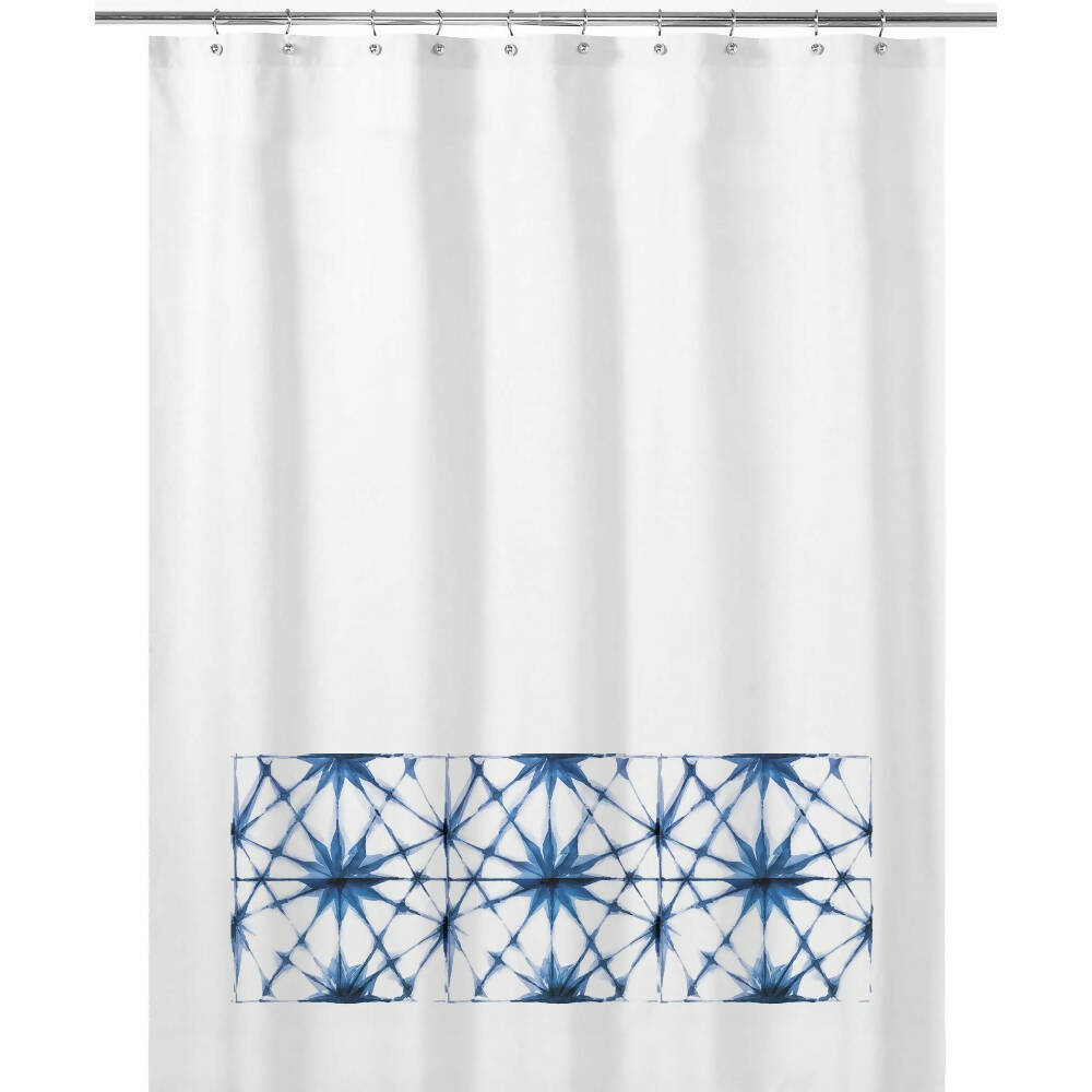Cortina de Baño Shibori Azúl