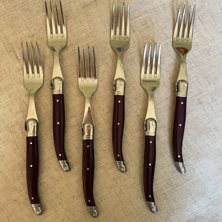 LAGUIOLE SET 6 TENEDORES - BERENJENA