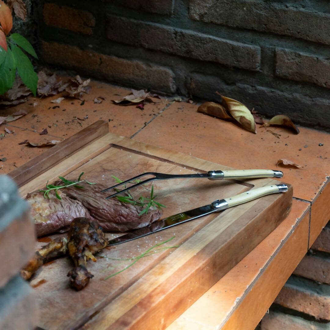 Set Asado Laguiole - Mármol