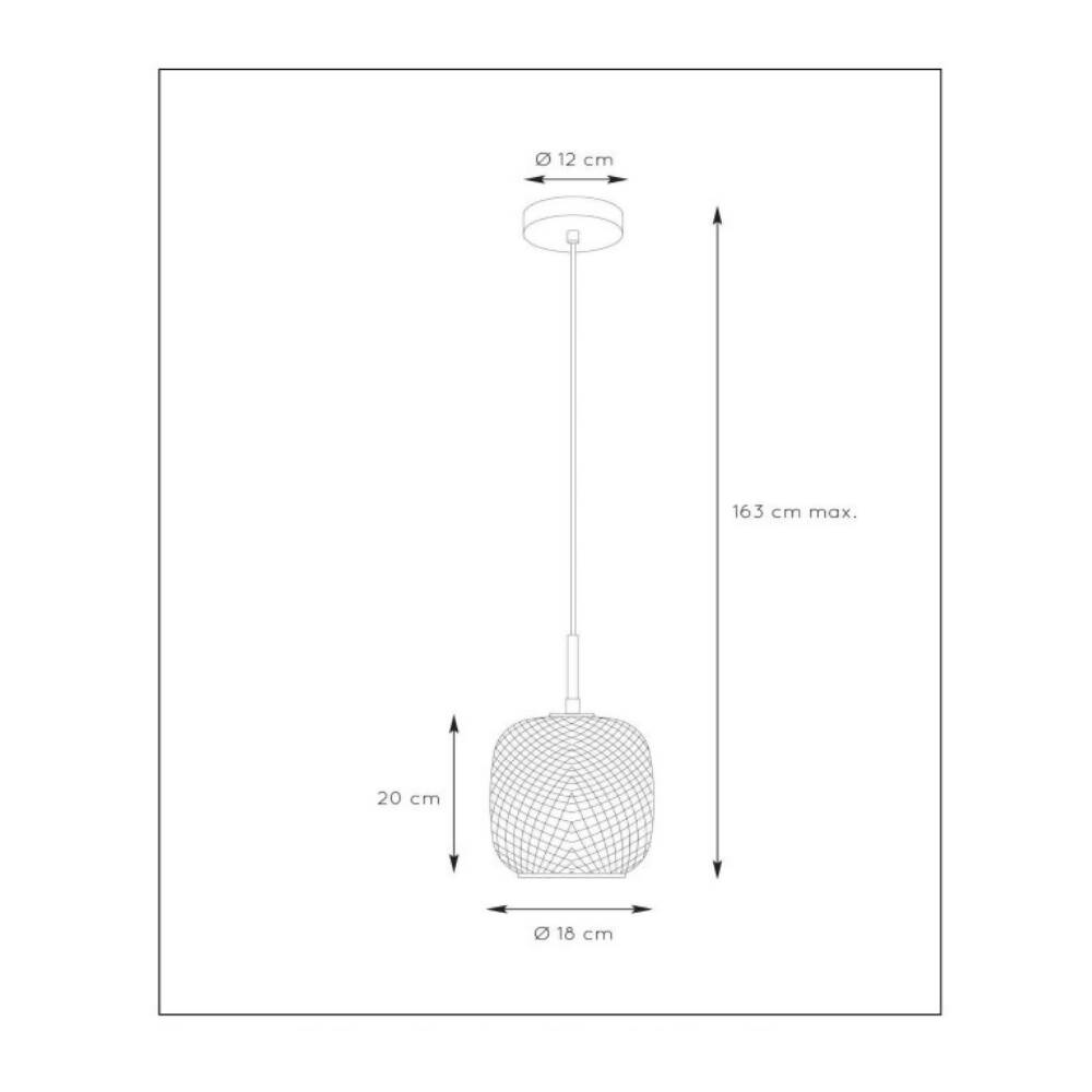 LAMPARA COLGANTE AGATHA DORADO 1xE27