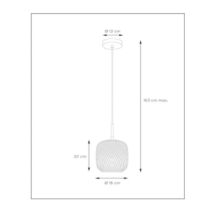 LAMPARA COLGANTE AGATHA DORADO 1xE27