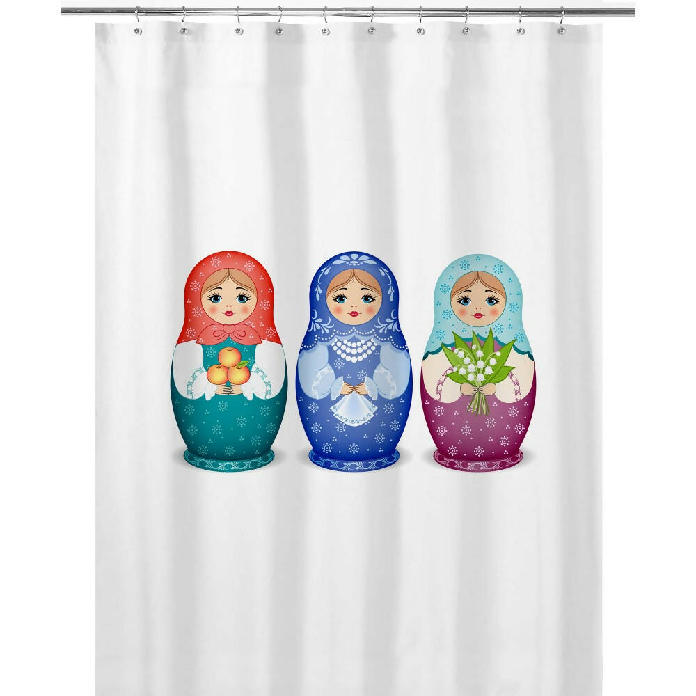 Cortina de Baño Muñecas Rusas