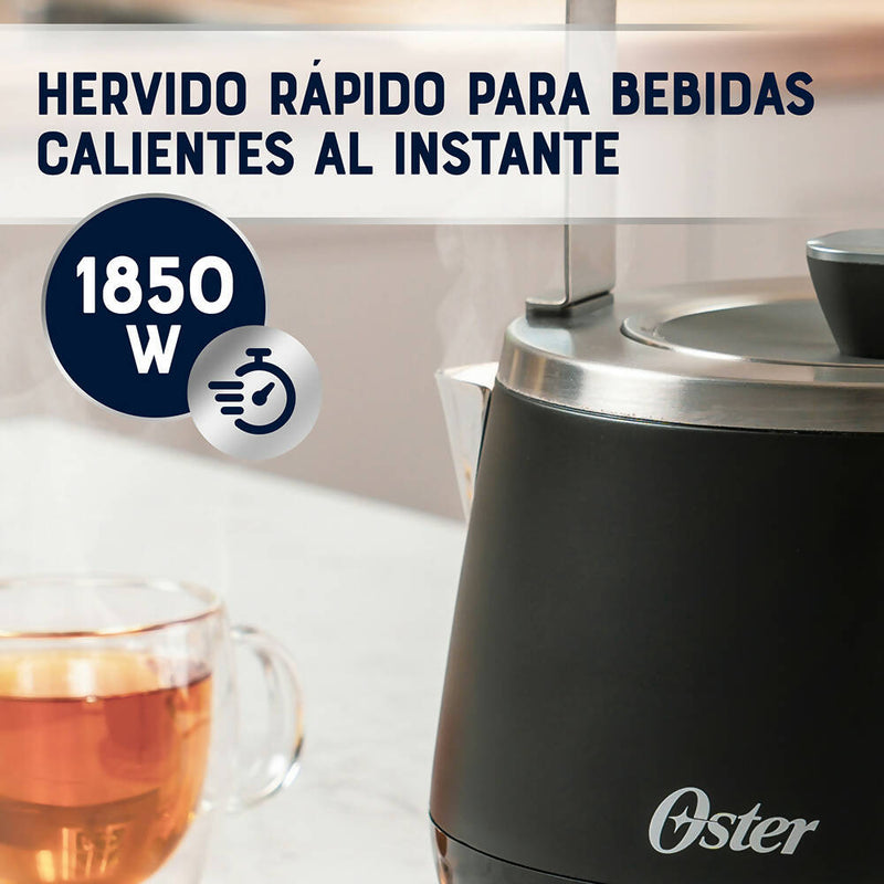 Hervidor eléctrico premium con capacidad de 1.5L BVSTKT4510B Oster