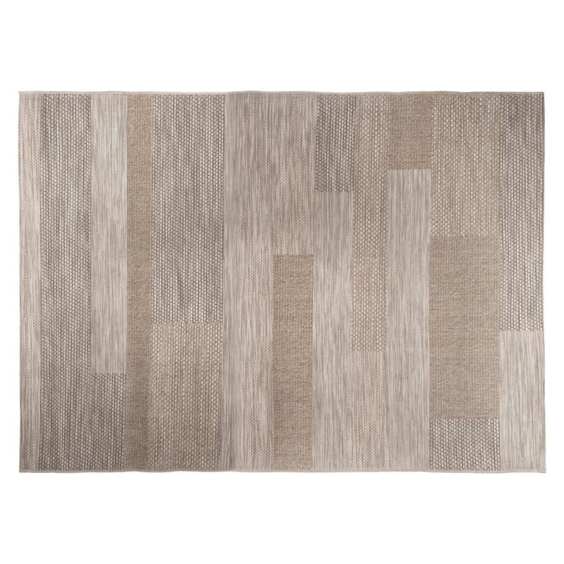 Alfombra de exterior - interior, Efecto lana beige 160x230cm