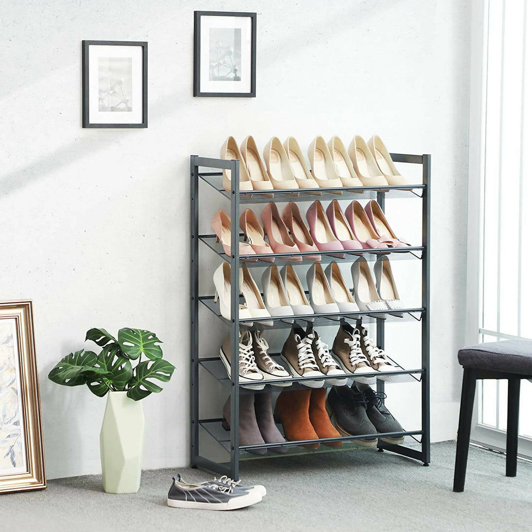 Estante para zapatos 5 niveles ajustable Songmics