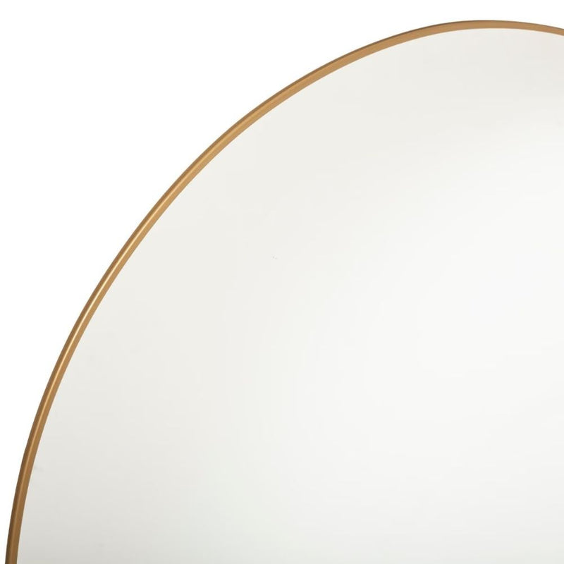 Espejo de metal dorado "Alice" 76 cm