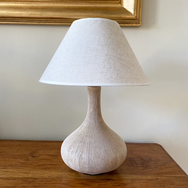 Lámpara de Cerámica con Pantalla Beige Azohia Design