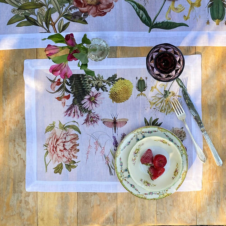 Set Individuales Velo Organza - Botanica