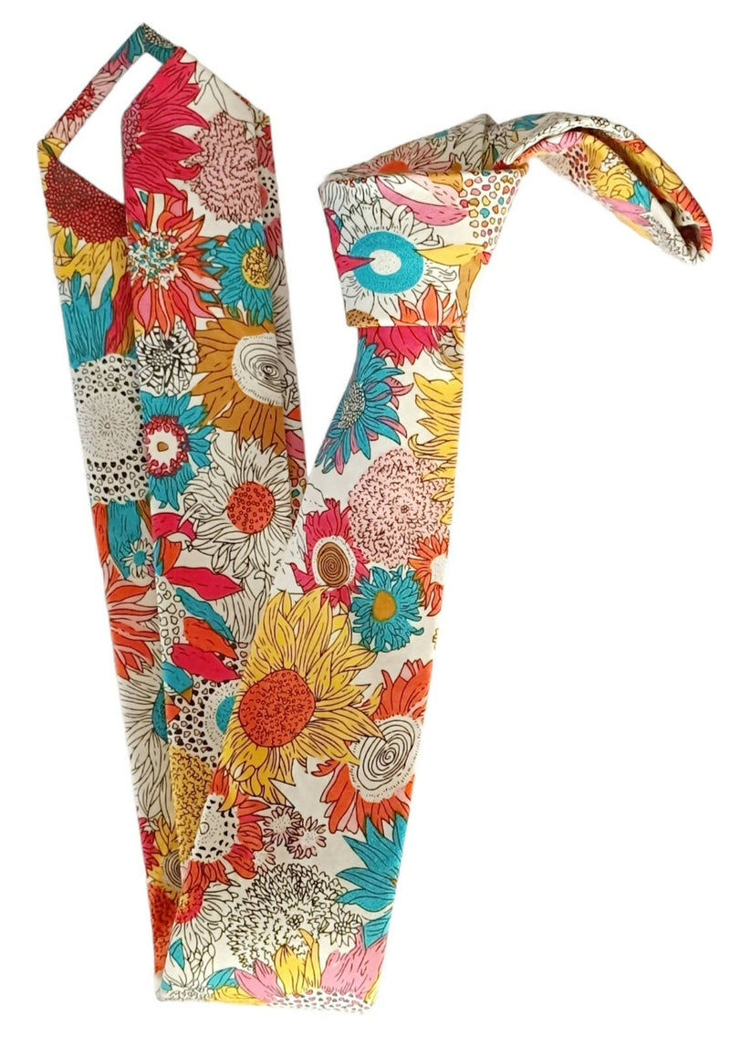 Corbata algodòn diseños floral Summer