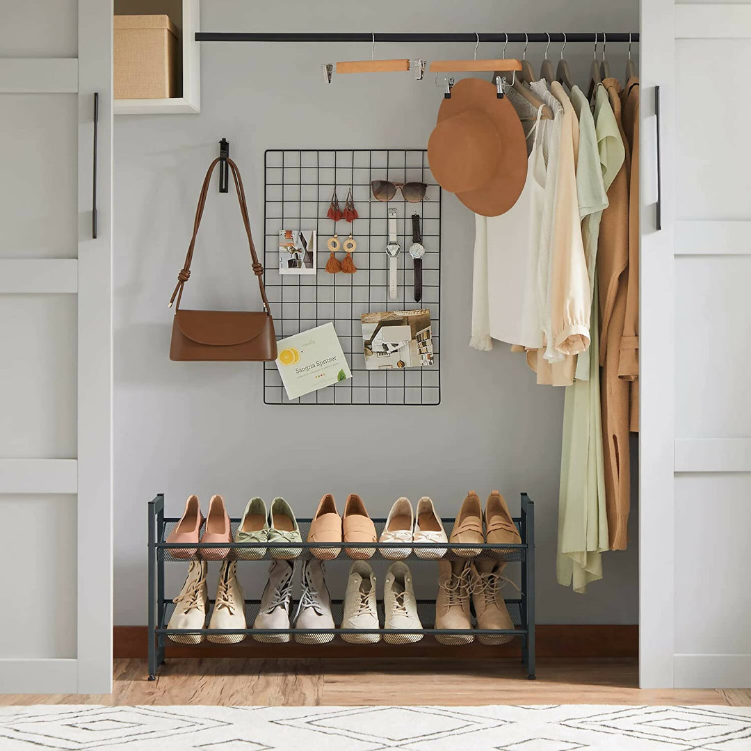 Estante para zapatos 2 niveles ajustable Songmics