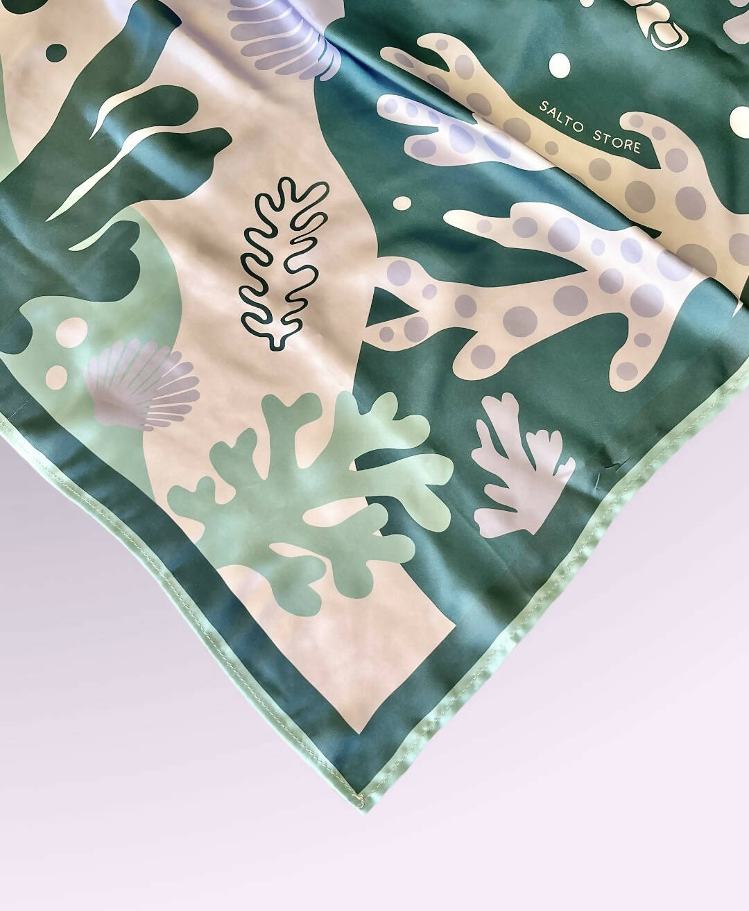Pañuelo Algas Verde/Lila