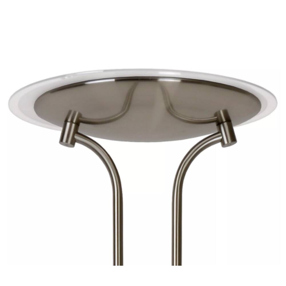 LAMPARA DE PIE CHAMPION CROMO SATINADO