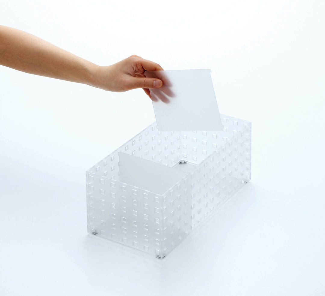 Canasto Organizador Like It con 2 Divisores 28 x 14 cm