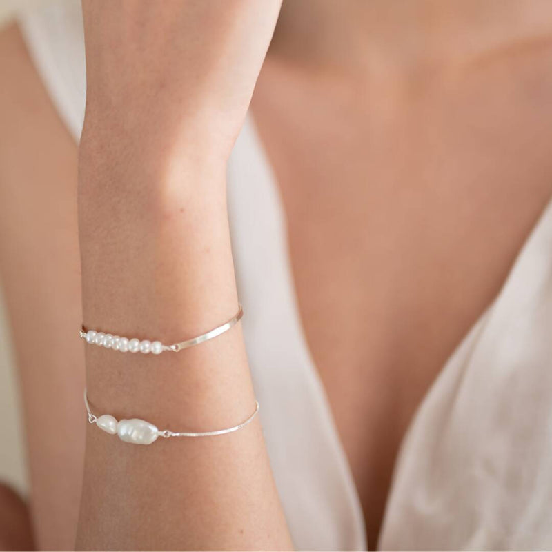 Pulsera Plata Always Perla