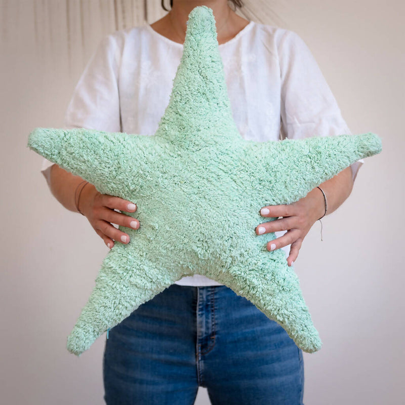 Cojín Decorativo Estrella Menta