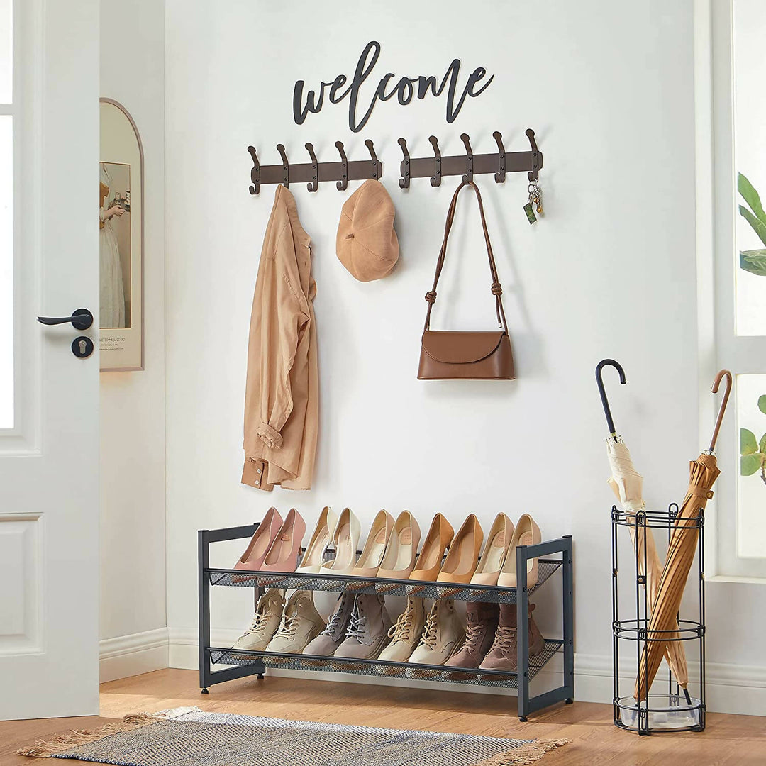 Estante para zapatos 2 niveles ajustable Songmics