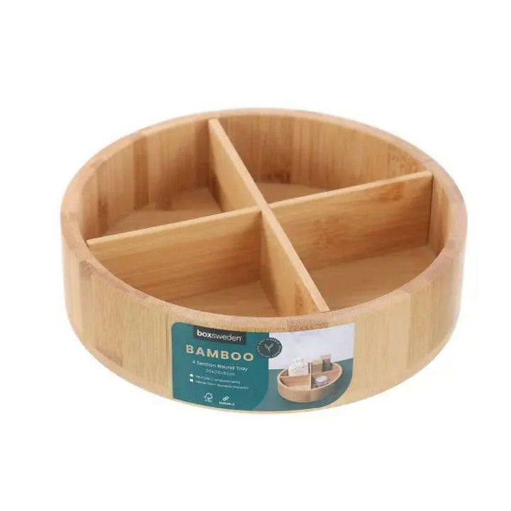 Organizador De Bambu Redondo Box Sweden