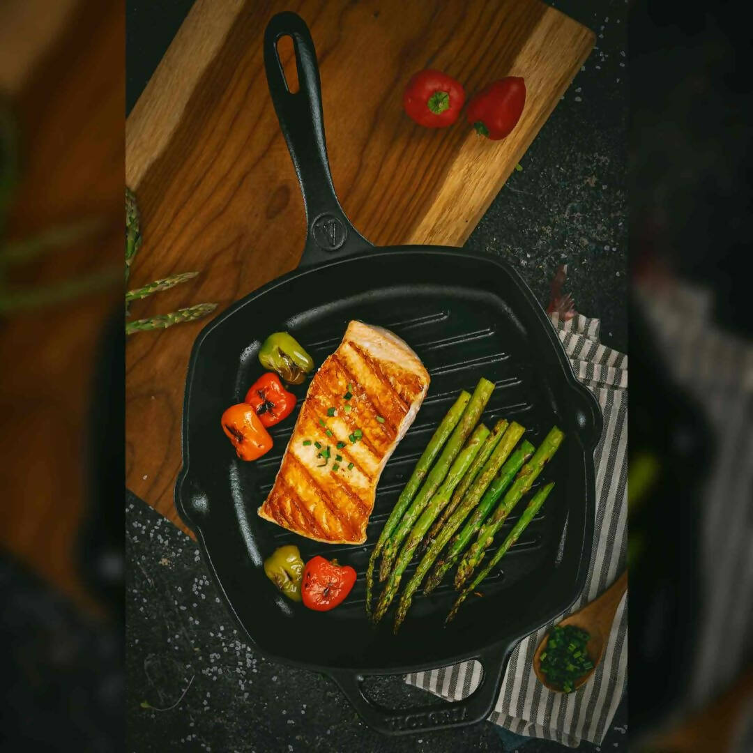 Sartén Rectangular Grill Victoria 25x25 cm Precurada