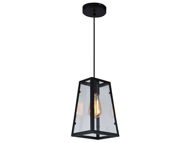 Lámpara Colgante Vanko Slim 1 Luz Negro